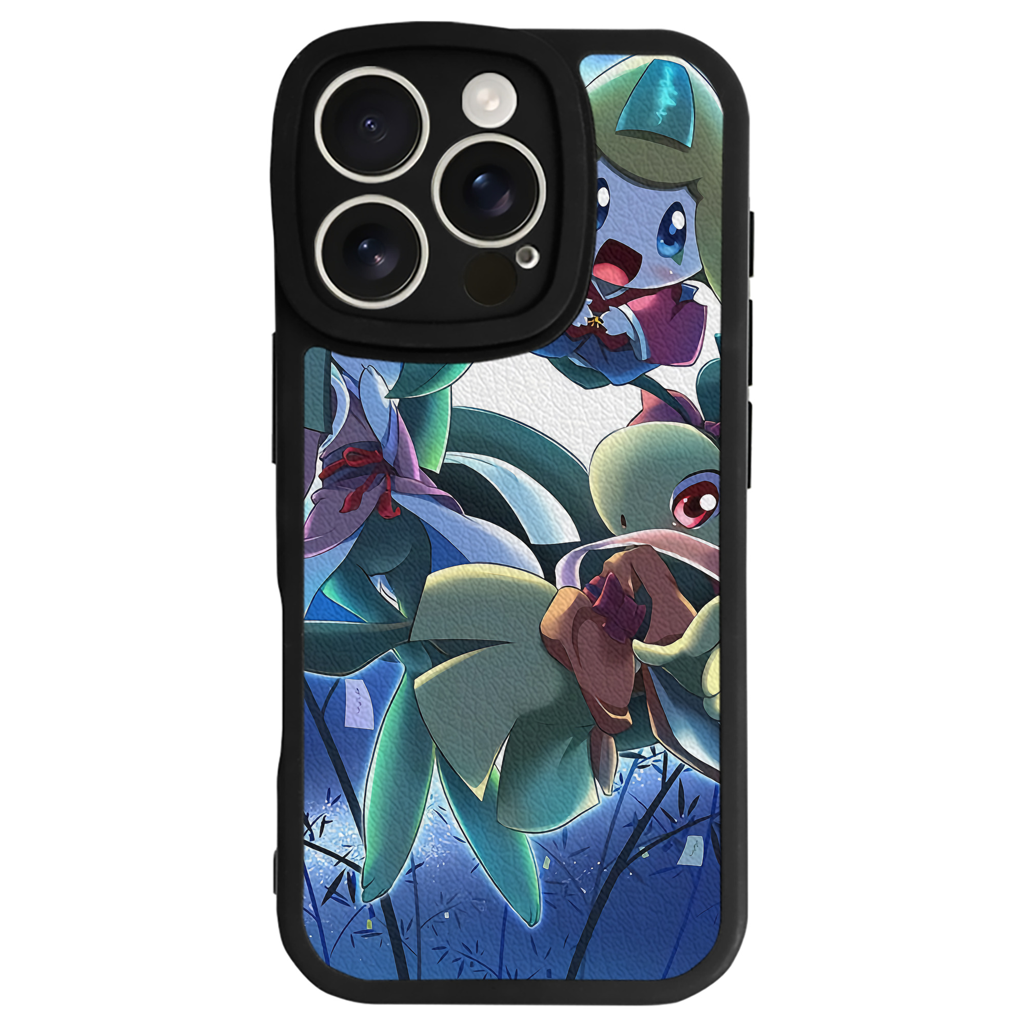 （画像用） ポケットモンスター Pokémon 【iPhone 16シリーズ対応】シリコンスマホケース（レザー調） 材質：シリコン